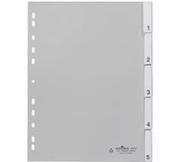 Répertoire PP soudé Durable 644010 - 5 divisions - Pack de 25