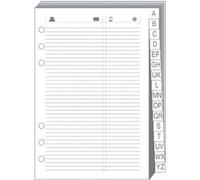 REPERTOIRE TEL T17 BLANC Recharge - 10x17 cm - Lignées Blanc G