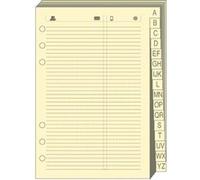 REPERTOIRE TEL T17 IVOIRE Recharge - 10x17 cm - Lignées Blanc G