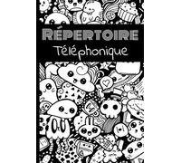 Répertoire téléphonique alphabétique: Carnet d'adresses avec sommaire, A à Z | Caractères gras pour plus de visibilité et de facilité | Format A5, carnet pratique | Kawaii | 679 entrées