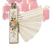 Répertoire Téléphonique | Métal Portable Vintage | Organisateur de Contacts et Messages - pour Seniors et Adultes Usage en Extérieur Affaires Voyage Navette Quotidienne Travail Anniversaire Noël