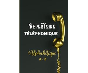 Répertoire téléphonique: Répertoire Téléphonique Alphabétique | 120 Pages à pré-remplies 4 Conctact par page soit 480 contacts au total au format 6*9 ... de Contacts Rétro pour saisir des numéros