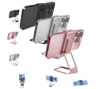 Repertoireof/Statusun New Upgraded Back Clip Type 360° Folding Bracket, Back Clip Foldable Phone Holder, for All Types Smartphones, Adjustable, Foldable (3 Pcs*Mix)