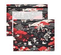 RéPéTer L'art Floral Trousses à Crayons Transparentes pour Chevet,Compatibles avec les Classeurs à 3 Anneaux(2 Pack)