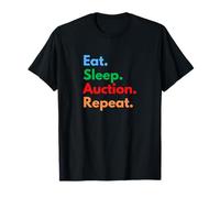 Répéter Les enchères Eat Sleep pour Les commissaires-priseurs et Les Amateurs d'enchères T-Shirt
