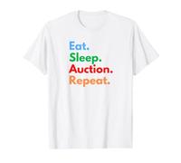 Répéter Les enchères Eat Sleep pour Les commissaires-priseurs et Les Amateurs d'enchères T-Shirt Graphique avec Valeur