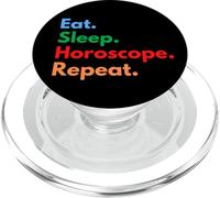 Répéter l'horoscope Eat Sleep pour Les Amateurs d'horoscopes et d'astrologie PopSockets PopGrip pour MagSafe