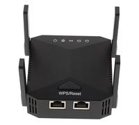 Répéteur à Ghz Abs 300 2, Mbps 4 WiFi Noir Antennes | Amplification du Signal, Pénétration des Murs, Mémoire Intégrée, Ventilation Latérale, Usage Domestique