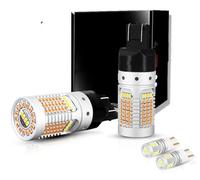 Répéteur Clignotant pour Ford pour Mustang 2015 2016 2017 7443 W21/5W Clignotant LED/Ampoules DRL Et T10 W5W LED Feux De Gabarit 12V Feu Indicateur Direction