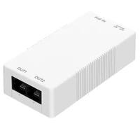 Répéteur d'extension PoE Gigabit 2 ports | Répartiteur 1 entrée 2 sorties | Compatible IEEE802.3af/at | 30 W 48 V | Booster réseau PoE Plug & Play avec protection contre la foudre pour caméras IP et