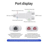 Répéteur/extenseur PoE étanche 1 entrée 2 sorties pour extérieur, haute puissance 30 W