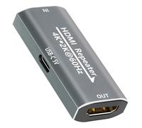 Répéteur Hdmi 4 K 60 Hz, Amplificateur Hdmi Femelle Vers Femelle, 30 M, Amplificateur De Signal Hdmi 2.0 Pour Ps4/Dvd/Tv Box, Etc. Avec Port D'alimentation Usb-C[Yin4183598]