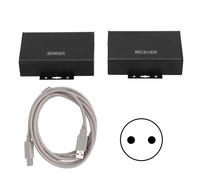 Répéteur USB de conversion de signal sur Cat5e6 avec compatibilité télécommande, son stéréo haute fidélité, transmission longue distance