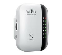 Répéteur Wi-FI 300 Méga Bits Routeur sans Fil 2,4 GHz Maison | Plug Eu 802.11 B/G/N, Boîtier Plastique, Signal Plus Fluide, pour TV Connectée et Réseau Multi-Pièces
