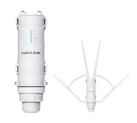 Répéteur Wi-FI extérieur WAVLINK AC1200, répéteur Wi-FI extérieur avec Power Over Ethernet, étanchéité IP65, RJ45 Gigabit, MU-MIMO, 4 antennes 7 dBi pour extérieur 100 m