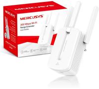 Répéteur WiFi 300 Mbps - MERCUSYS MW300RE - 3 antennes externes avec Technologie MIMO - Configuration Facile