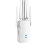 Répéteur WiFi, Amplificateur WiFi, Repeteur WiFi, 6 Antennes, WiFi Extender, Répéteur/AP Mode, Couverture Complète à 360°, Couverture Jusqu'à 300 m²