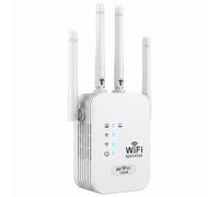 Répéteur WiFi Puissant 1200 Mbps 5GHz/2.4GHz avec 4 Antennes | Amplificateur WiFi, WiFi Extender Booster Compatible avec Toutes Les Box Internet, Augmente la Couverture