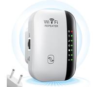 Repeteur WiFi Puissant, 2025 Nouveau 300Mbps Amplificateur WiFi Puissant, 2.4GHz WiFi Répéteur, WiFi Booster WiFi Extender, WPS, Mode AP WiFi Range Booster Compatible avec appareils WiFi