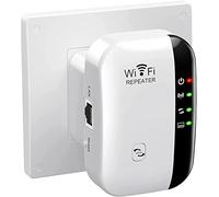 Répéteur WiFi Puissant 300Mbps Amplificateur de portée WiFi, WiFi Range Extender avec Port Ethernet, WiFi Extender avec WPS, Compatible avec Tous Les Routeurs