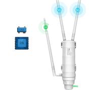 Répéteur WiFi sans fil d'extérieur, bibande, 300 Mbps + 867 Mbps, PoE passif, AC1200