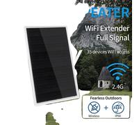 Répéteur WiFi solaire, 300 Mbps extension haute vitesse, IP66 étanche, gris clair