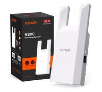 Tenda A9 Répéteur WiFi, Amplificateur WiFi N300, WiFi Extender, WiFi Booster, 1 Port Ethernet, Couvre jusqu'à 90㎡, Compatible avec Les Box Internet