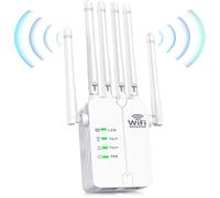 Répéteurwifi puissant, amplificateur de signal wifi domestique, amplificateurwifi, 6 antennes, 2 ports Lan, utilisation domestique/bureautique avec amplificateur de signalwifi compatible-1