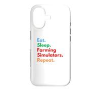 Répétez Les simulateurs d'agriculture Eat Sleep pour Les Amateurs d'agriculture Coque pour iPhone 17