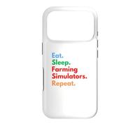 Répétez Les simulateurs d'agriculture Eat Sleep pour Les Amateurs d'agriculture Coque pour iPhone 17 Pro