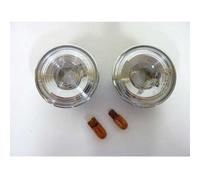 Répétiteurs fond blanc et contours chrome pour Mazda MX5 NC et NCFL