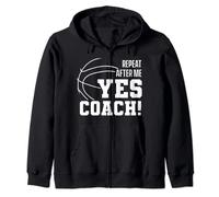 Répétition après mes : oui coach! basket coach basket Sweat à Capuche