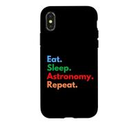 Répétition d'astronomie Eat Sleep pour Les astronomes et Les Amoureux Coque pour iPhone X/XS