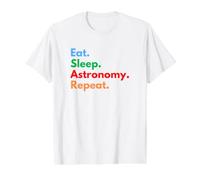 Répétition d'astronomie Eat Sleep pour Les astronomes et Les Amoureux T-Shirt Graphique avec Valeur