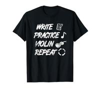Répétition de la Pratique du Violon Violin Enthusiast T-Shirt Graphique avec Valeur