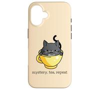 Répétition de thé Cozy Mystery Murder Myst Coque pour iPhone 16