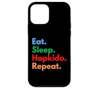 Répétition d'Hapkido Eat Sleep pour Les Combattants et Les Amateurs de Hapkido Coque pour iPhone 12 Mini