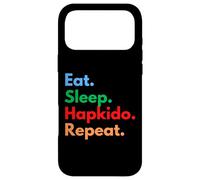 Répétition d'Hapkido Eat Sleep pour Les Combattants et Les Amateurs de Hapkido Coque pour iPhone 17 Pro Max