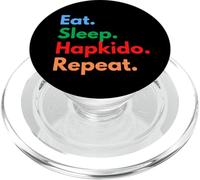 Répétition d'Hapkido Eat Sleep pour Les Combattants et Les Amateurs de Hapkido PopSockets PopGrip pour MagSafe