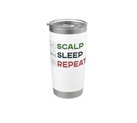 Répétition du sommeil du cuir chevelu - Crypto Trading Scalper Trader Gobelet isotherme en acier inoxydable double paroi