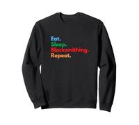 Répétition Eat Sleep Blacksmithing pour Les ouvriers des forgerons Sweatshirt