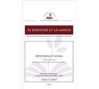Répétitions et genres 7.2 - 2015 - Véronique Magri-Mourgues - Eme Et Intercommunications - broché - Revue