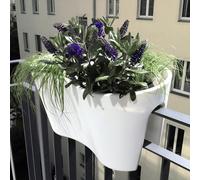 rephorm Jardinière pour Balustrade "Steckling Duo" - Blanc