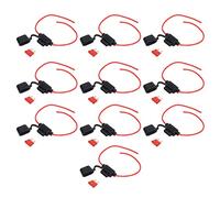 RepiceFinem 10 Set Porte-fusible en ligne avec fusible Fust Fasting Câblage Easpinofroofo Ideas pour la voiture et l'équipement électrique 18AWG 10A (18AWG, 10A)