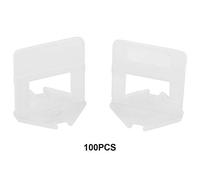 RepiceFinem 100pcs Set Plastic Plastique Disposable Mur de plancher Cerramique Tile Clips Clips Spacers des lacunes de carreaux cohérents pour une installation facile à la maison (2,5 mm de large)