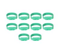 RepiceFinem 10pcs Colliers de chèvre Bands d'identité de Moutons d'élevage d'équipement de marquage d'élevage en matériau PU sûr et léger avec Un Poids d'environ 362 g et Une (36cm Green)