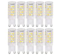 RepiceFinem 10pcs G9 220V LED lampe à LEM dimmable en céramique LED Remplacez la lampe halogène pour le lustre (G9 5W 52led)