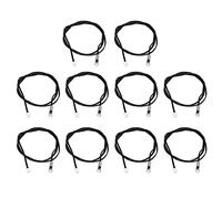 RepiceFinem 10pcs Thermistance sonde Capteur de température Petite Taille adaptée à l'équipement d'espace étroit Contrôle de température constante diverses Industries 1Mètre 20K (10K B3435)