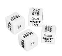 RepiceFinem 2 Set English Wine Commandez dés Dice Blanc Lightweight Fun Action Instructions Dice Ideal for Table Games Ruelings Family et diverses Occasions comme Les