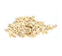 RepiceFinem 26pcs English Capital Letters a to z Pendant Diy Craft Letters Ornement Accessoires Idéal pour la fabrication de bijoux comme des colliers Bracelets Boucles d'oreilles